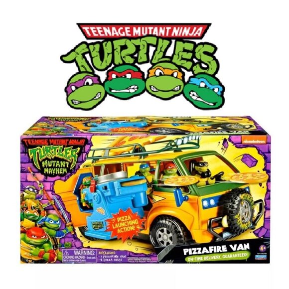 Teenage Mutant Ninja Turtles TMNT Pizza Deliver Van Vehicle Toy Car Mutant Mayhe - Picture 2 of 16